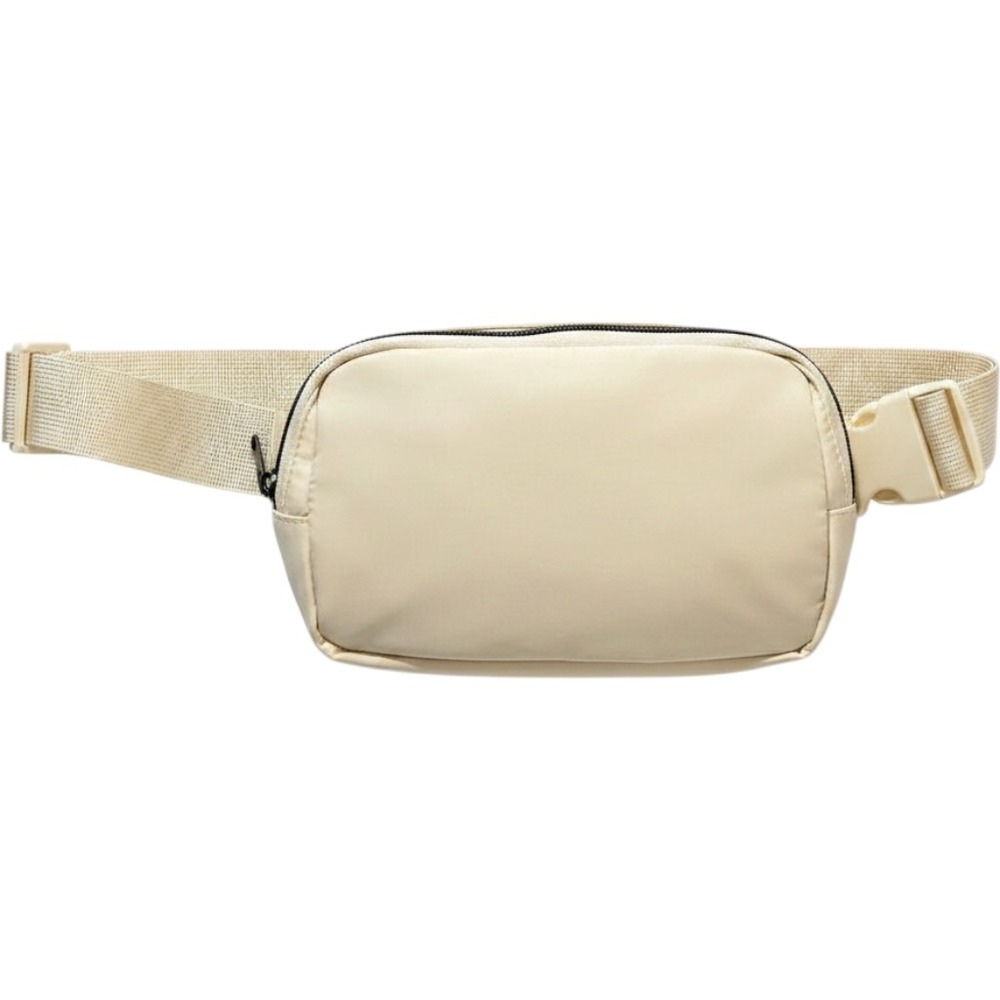 Cream‎ Minimalist Belt Bag Fanny Pack Crossbody Waist Bag Festival Travel Unisex